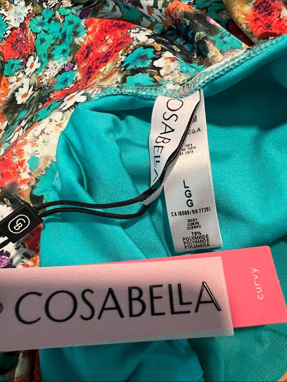 NWT Cosabella Zermatt Floral One Piece Swimsuit Large Italian Luxury Swimwear - Picture 10 of 12
